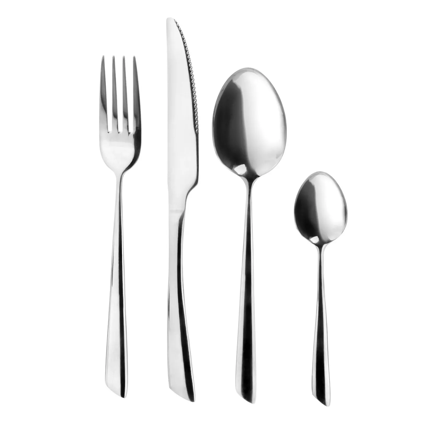 Set posate Delta da 24 pezzi, in acciaio inox
