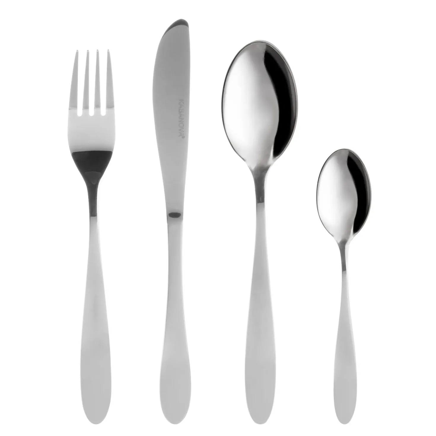 Set posate Essential in acciaio inox, 24 pezzi