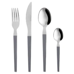 Set 24 posate in acciaio manico blu Diletta