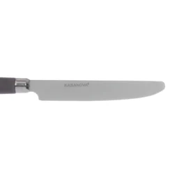 Set posate Smooth grigio in acciaio inox, da 24 pezzi