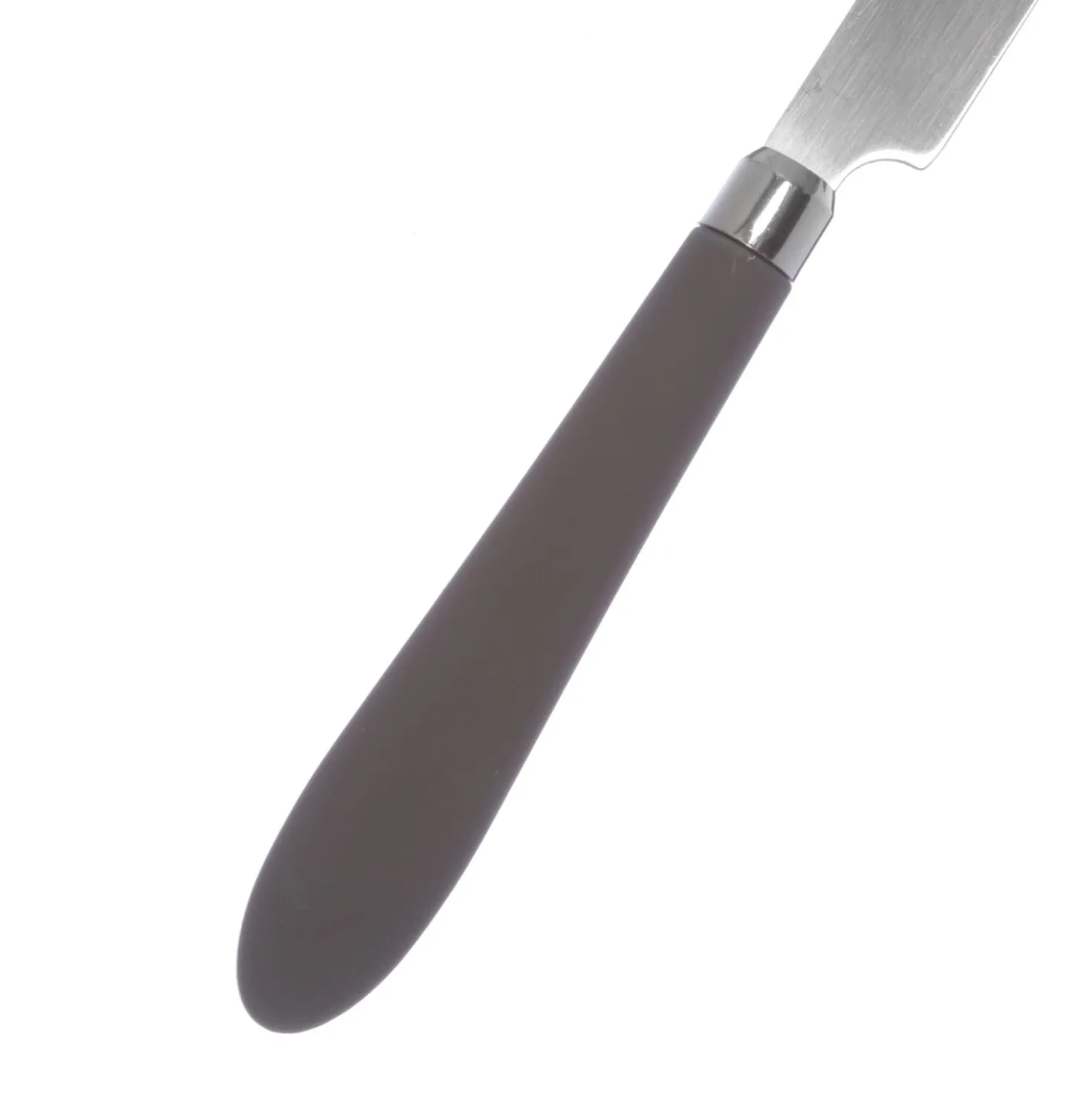 Set posate Smooth grigio in acciaio inox, da 24 pezzi