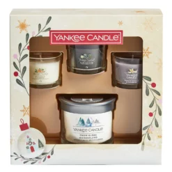 Set regalo 3 lumini e 1 candela piccola Yankee Candle