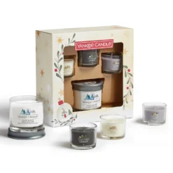 Set regalo 3 lumini e 1 candela piccola Yankee Candle
