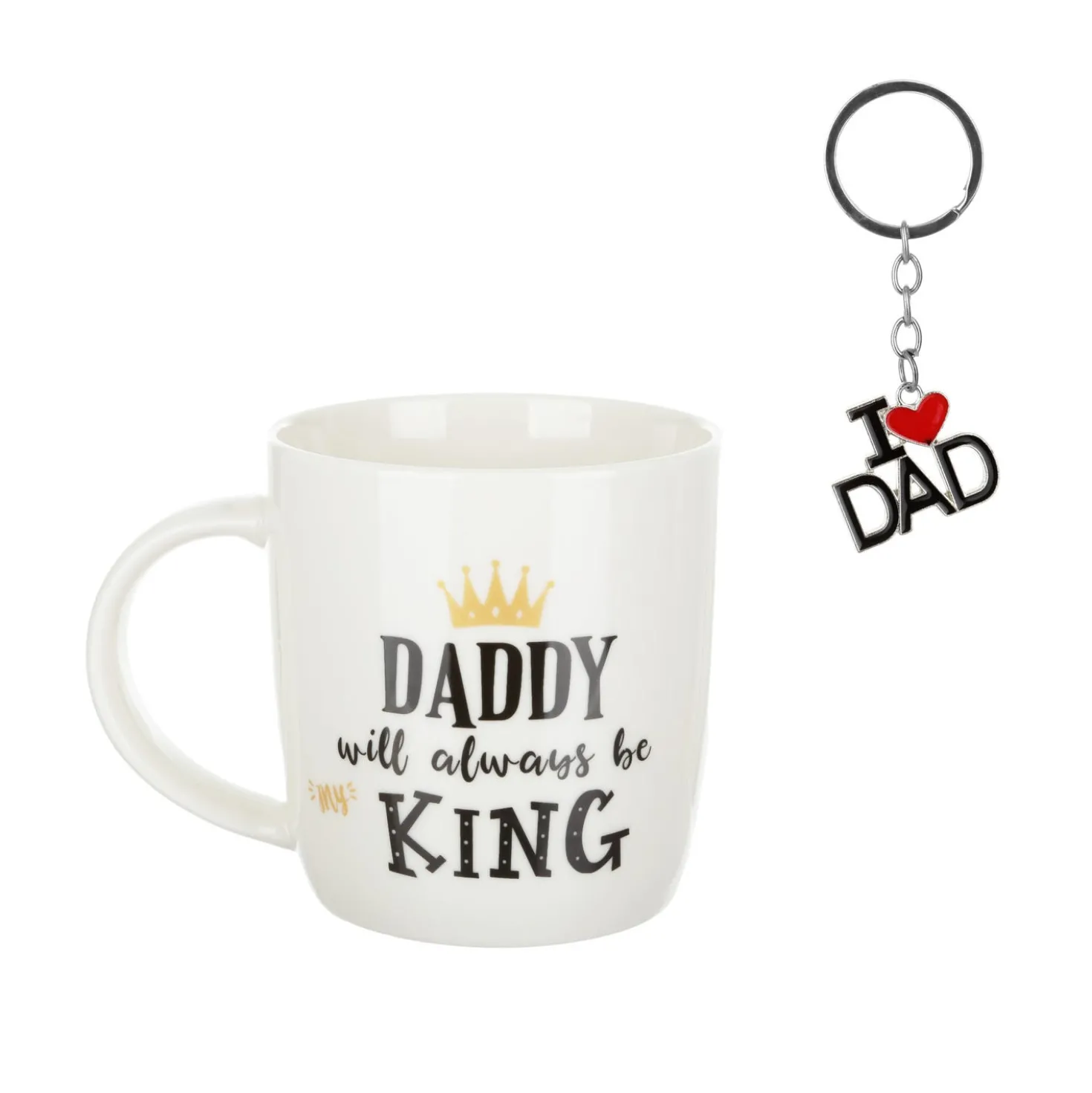 Set regalo papà tazza 380 ml e portachiavi