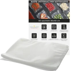 Set 50 sacchetti sottovuoto universali 30x40 cm