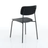 Set 4 sedie nero opaco Harlow Tomasucci