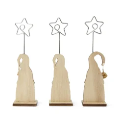 Set 3 segnaposto natalizi Gnomi