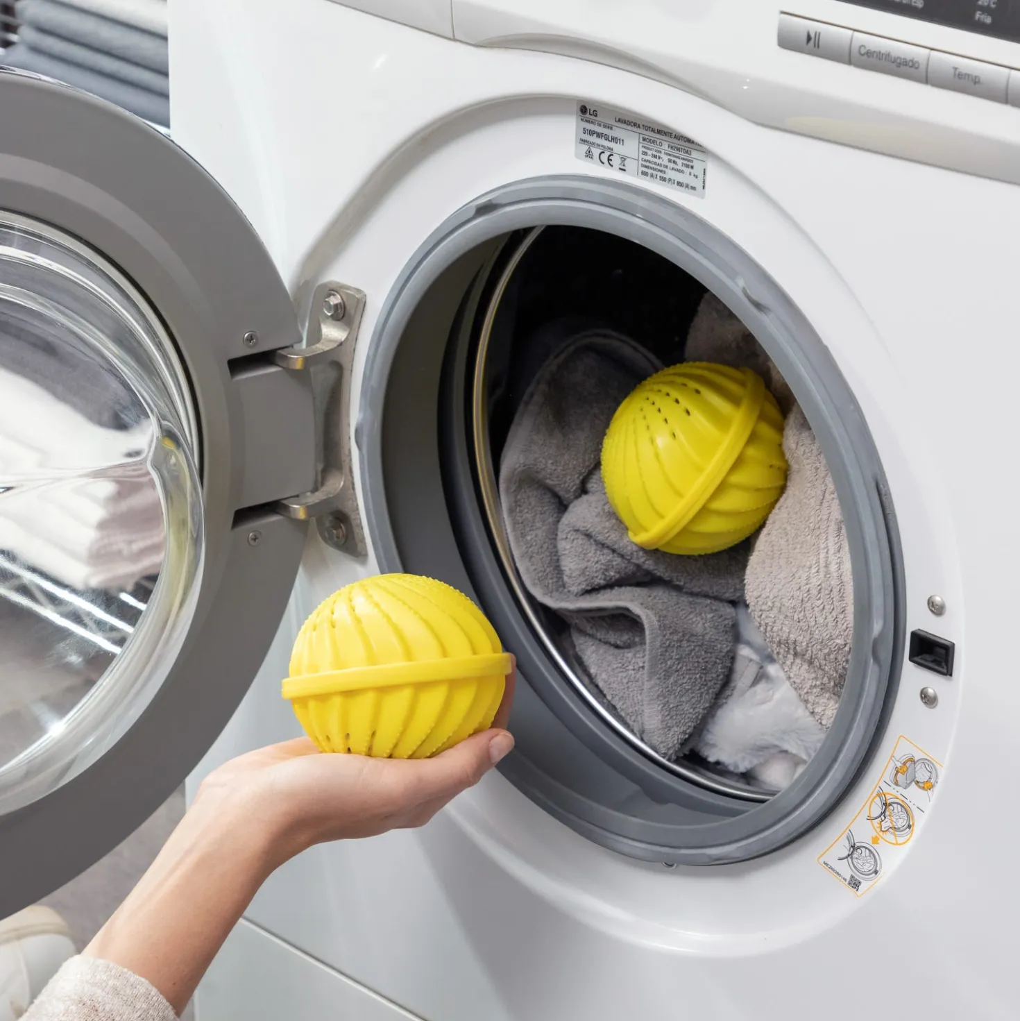 Set 2 sfere per lavatrice ecologiche e riutilizzabili