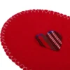 Set 4 sottobicchieri cuore rosso 10 cm