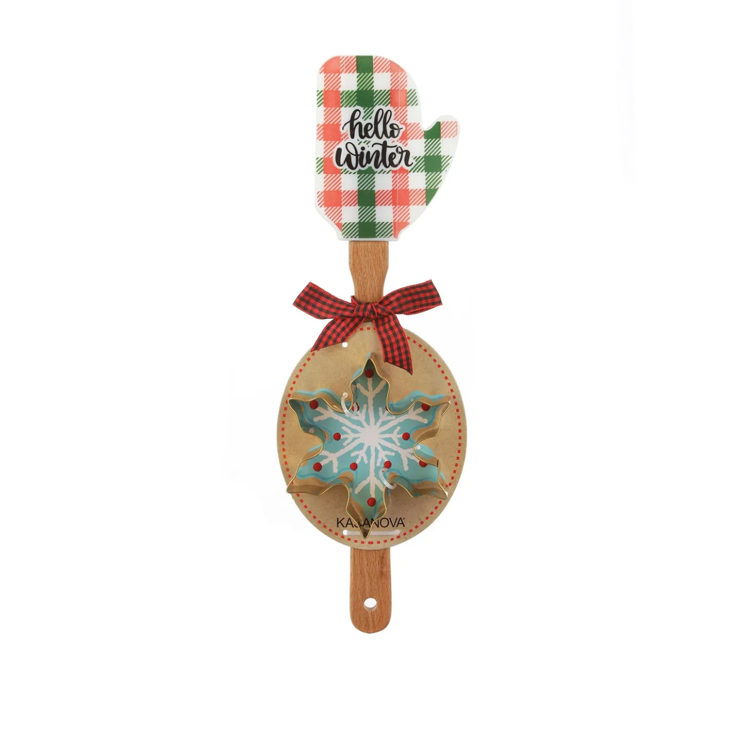 Set spatola e formina fiocco neve tagliabiscotti