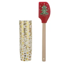 Set spatola e 36 pirottini in carta albero di Natale