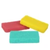Set 3 spugne antigraffio colorate in silicone