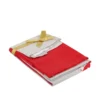 Set 2 strofinacci gnomi Natale grigio e rosso