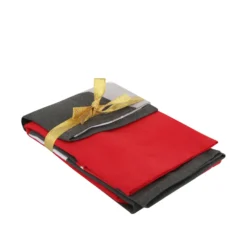 Set 2 strofinacci gnomi Natale grigio scuro e rosso