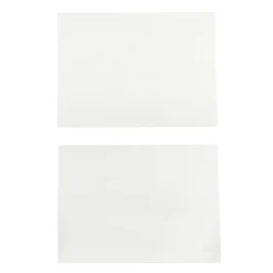 Set 2 strofinacci 50x70 cm cotone bianco Slub