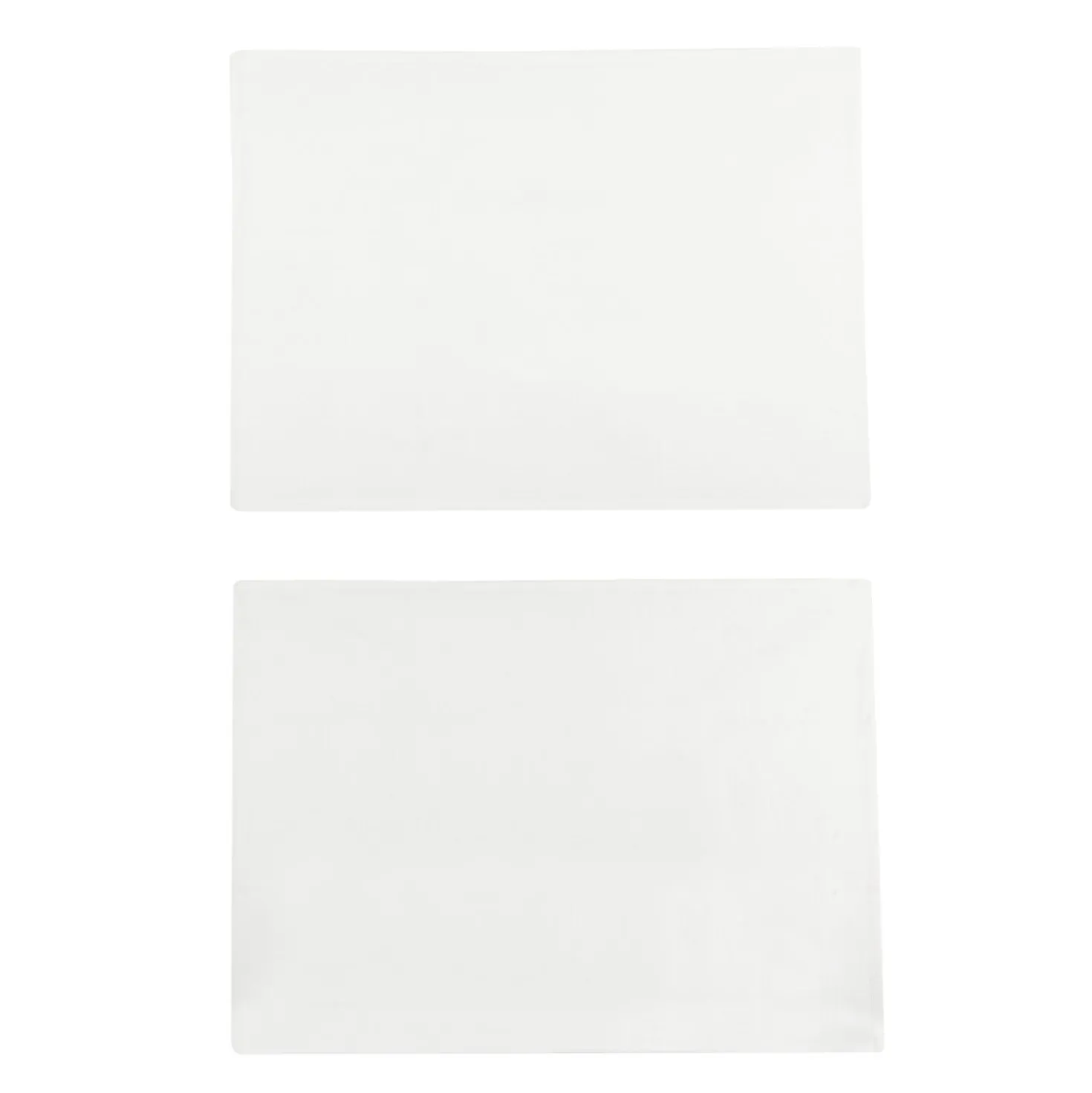 Set 2 strofinacci 50x70 cm cotone bianco Slub