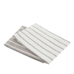 Set 2 strofinacci 50x70 cm cotone tinto filo righe