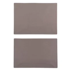 Set 2 strofinacci 50x70 cm cotone tortora Slub