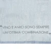 Set 2 strofinacci 45x65 cm ottanio con scritta in misto cotone