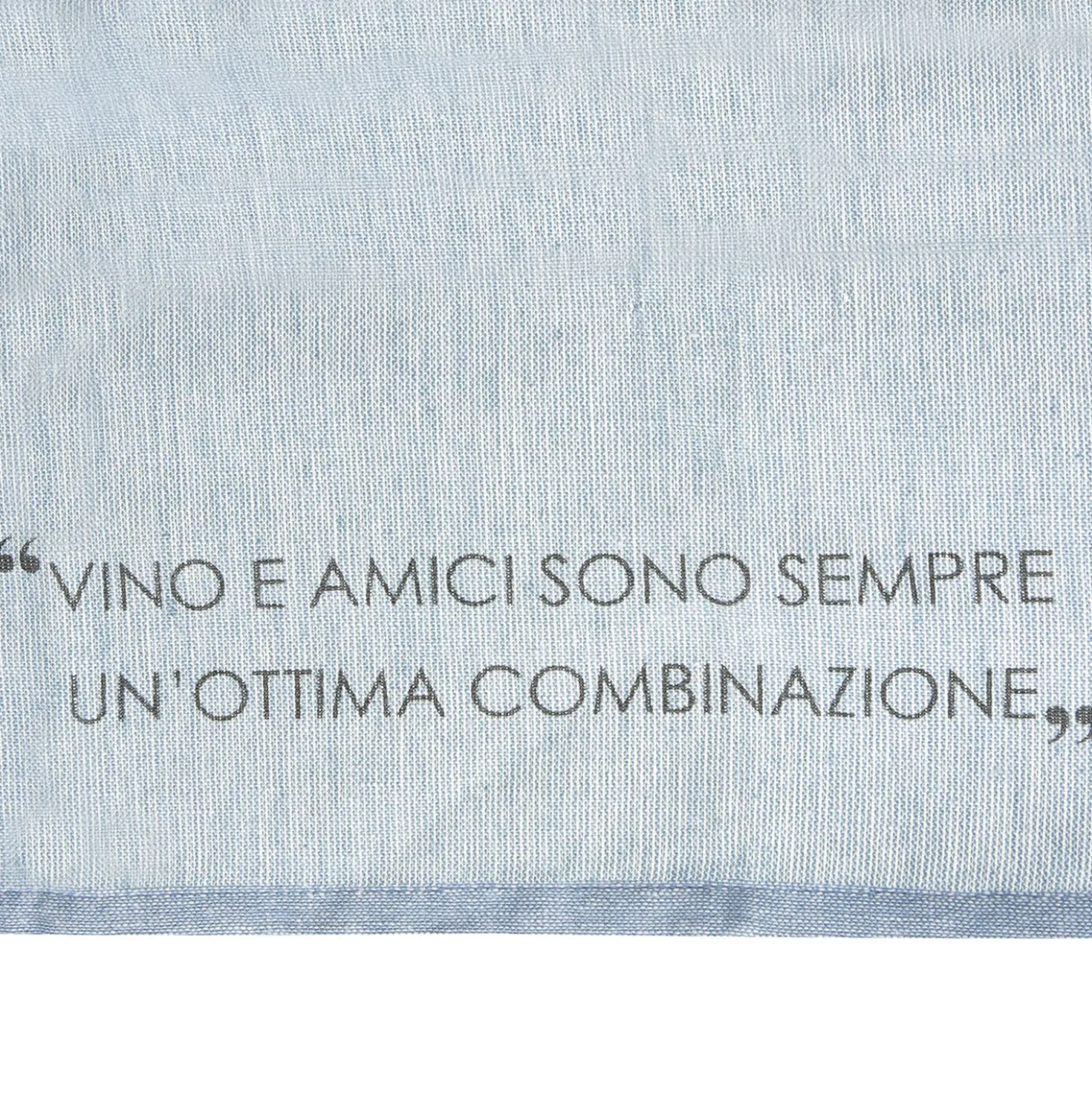 Set 2 strofinacci 45x65 cm ottanio con scritta in misto cotone