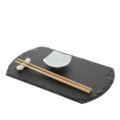 Set sushi 4 pezzi con vassoio in ardesia