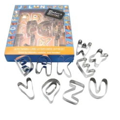Set 26 tagliabiscotti lettere acciaio Baker's Secret