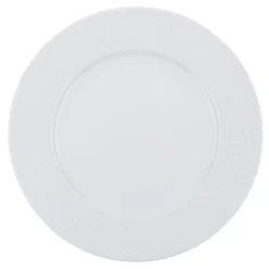 Set tavola bianco bordo decorato 24 pezzi in porcellana