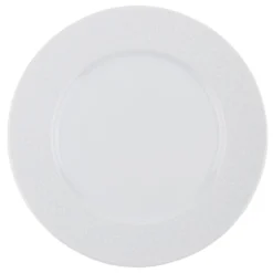 Set tavola bianco bordo decorato 24 pezzi in porcellana