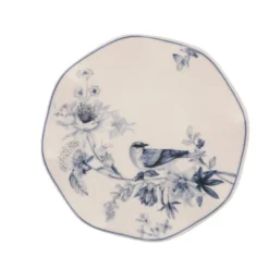 Set tavola Fiori e uccellini 24 pezzi in porcellana