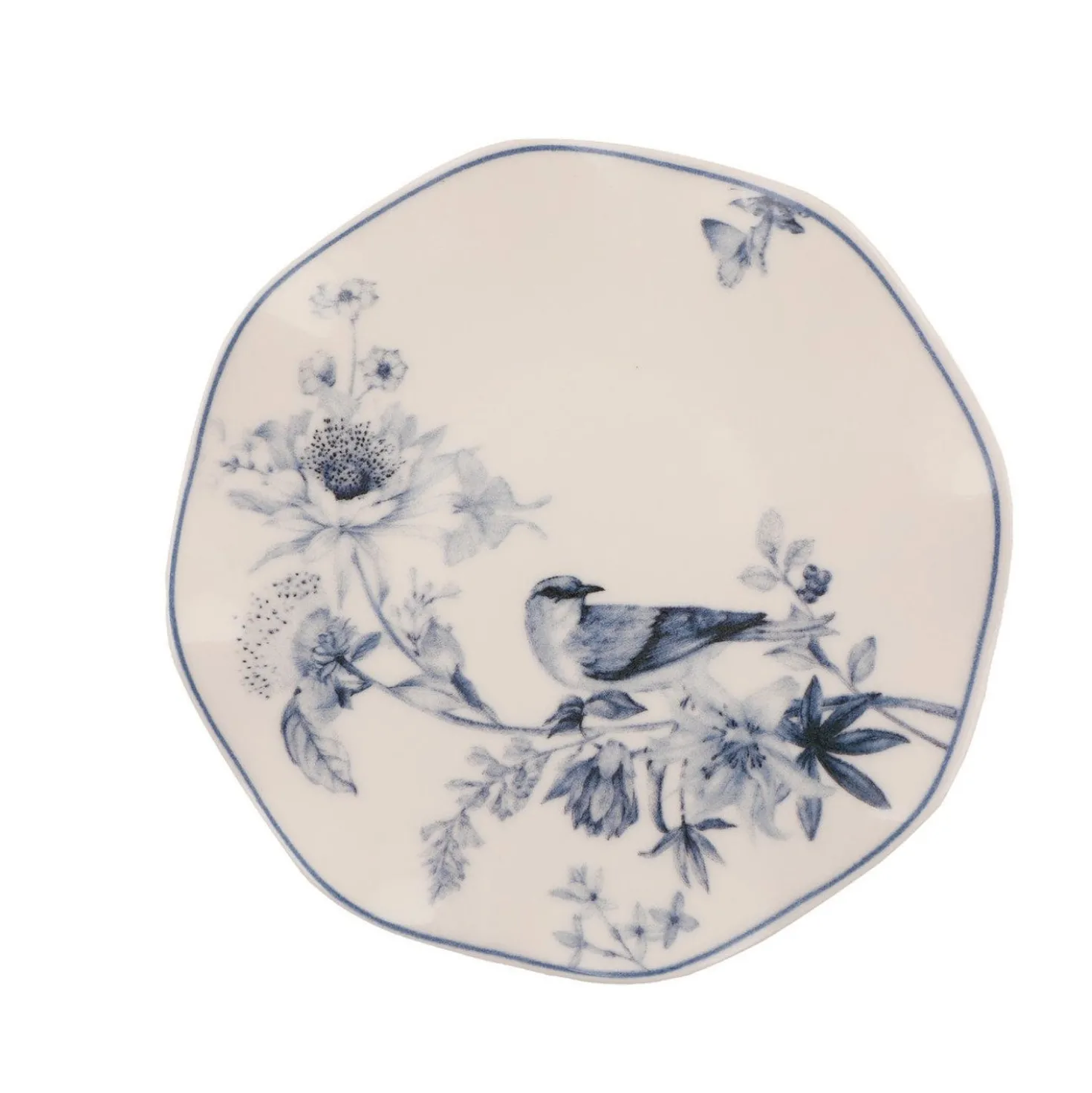 Set tavola Fiori e uccellini 24 pezzi in porcellana