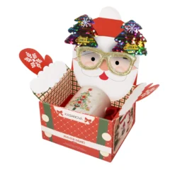 Set tazza albero Natale 340 ml e occhiali natalizi