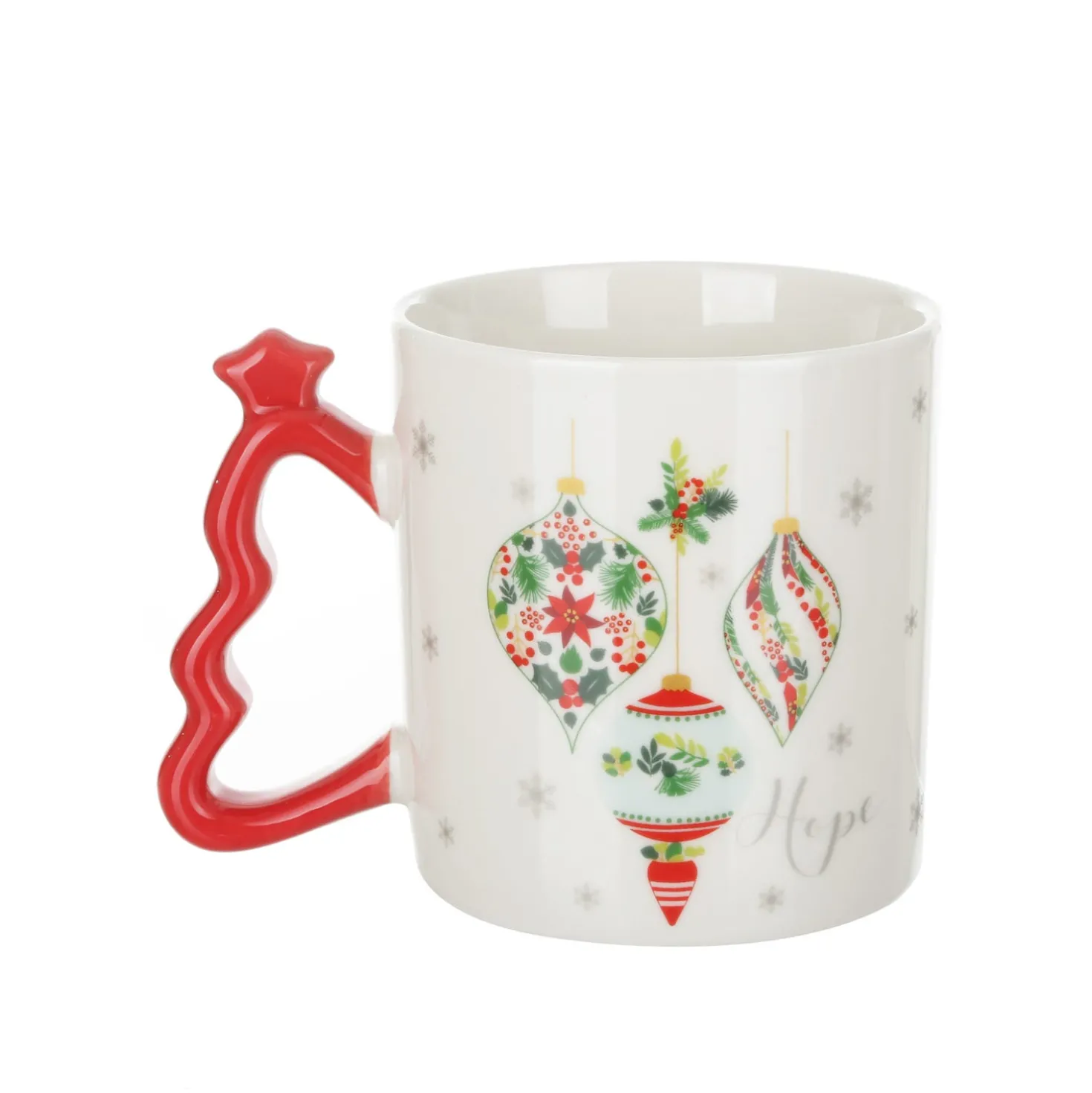 Set tazza palline Natale 340 ml e occhiali natalizi