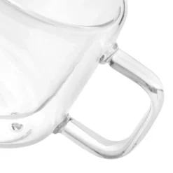 Set 2 tazze tè 200 ml in vetro borosilicato