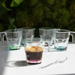 Set 6 tazzine caffè Casablanca in vetro Pasabahce