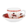 Set tazzine caffè pupazzo di neve in porcellana, 2 pezzi