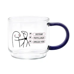 Set 4 tazzine 100 ml in vetro Comic