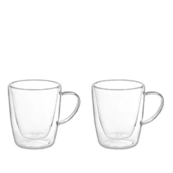 Set tazzine tè trasparenti in vetro borosilicato, da 200 ml