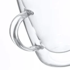Set tazzine tè trasparenti in vetro borosilicato, da 200 ml