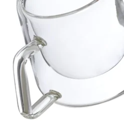 Set tazzine tè trasparenti in vetro borosilicato, da 200 ml