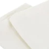 Set 2 tovaglioli cotone bianco 42x42 cm Slub