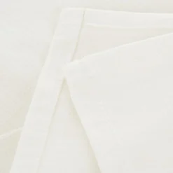 Set 2 tovaglioli cotone bianco 42x42 cm Slub