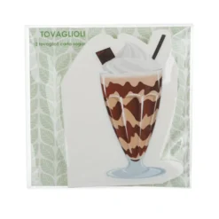 Set 12 tovaglioli gelato al cioccolato in carta