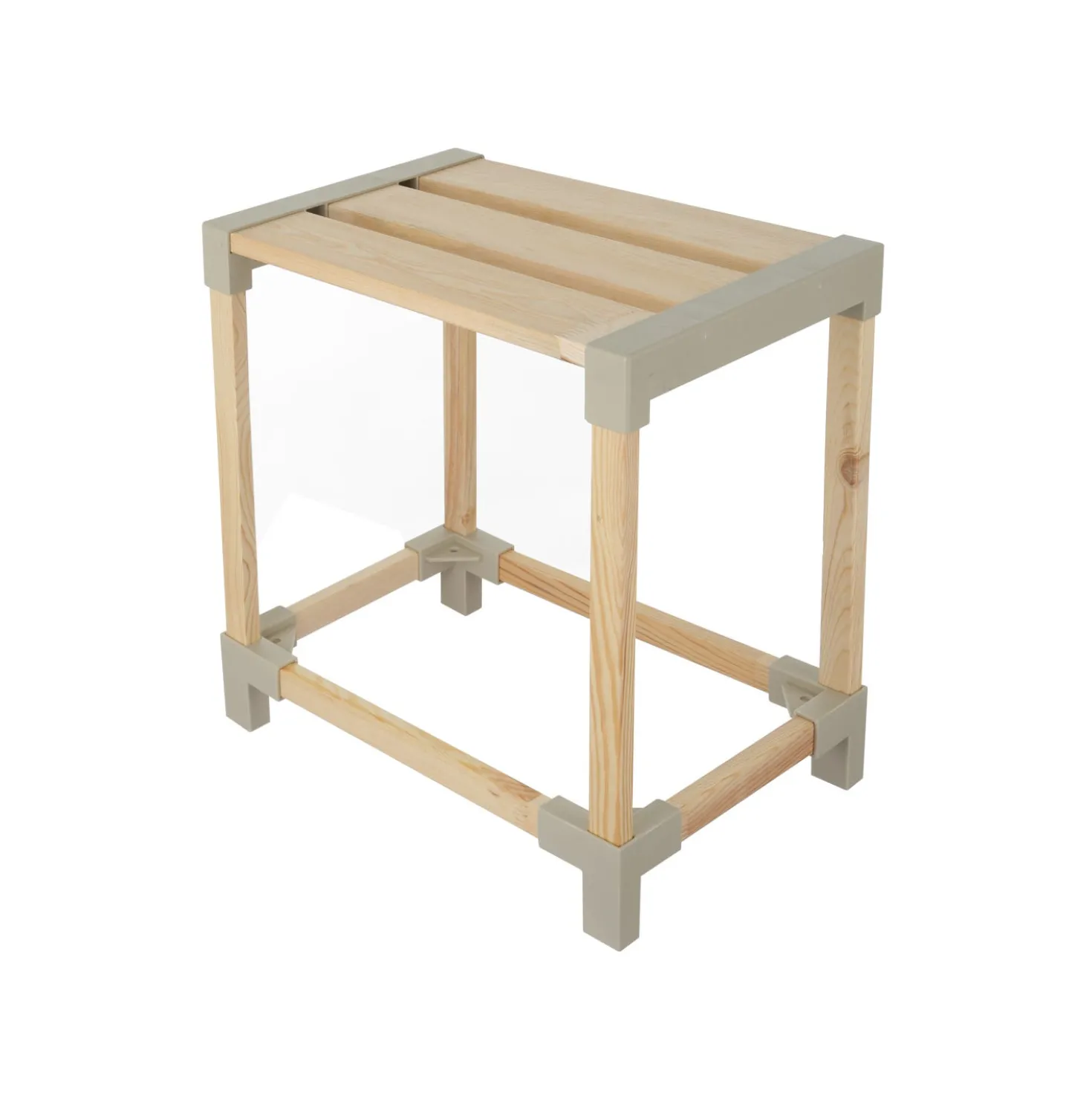 Sgabello in legno 38,5x43x25 cm