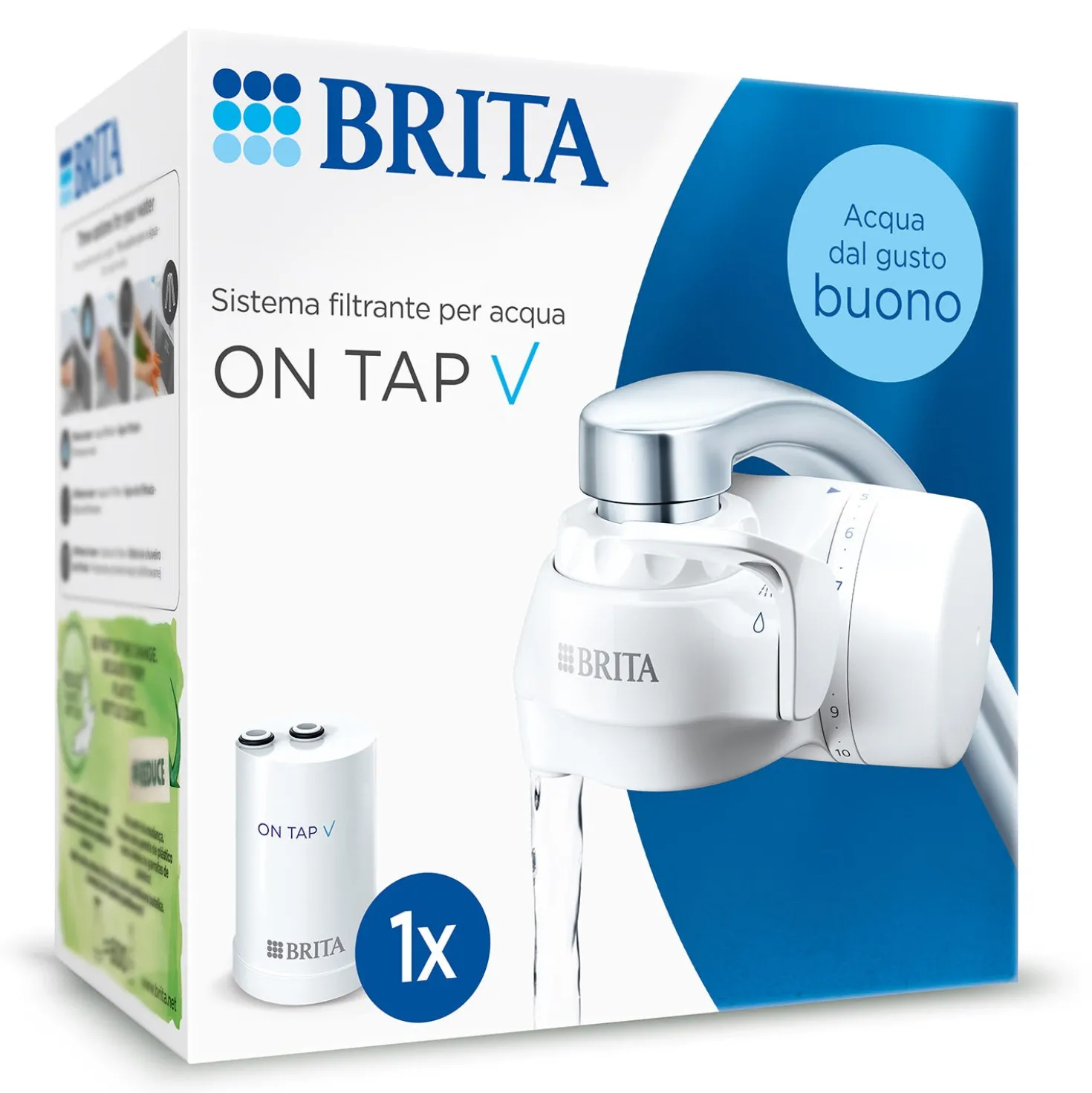 Sistema filtrante acqua per rubinetto Brita On Tap V