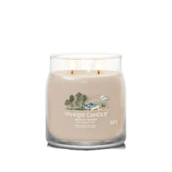Soft Wool & Amber candela in giara media Yankee Candle