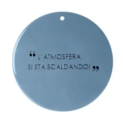 Sottopentola in ceramica blu 20 cm scritta Quotes