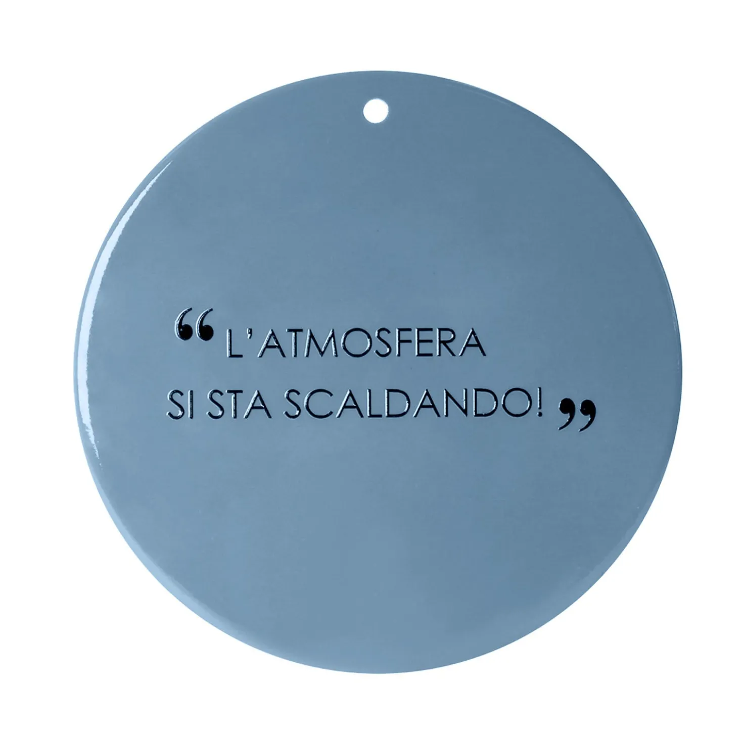 Sottopentola in ceramica blu 20 cm scritta Quotes