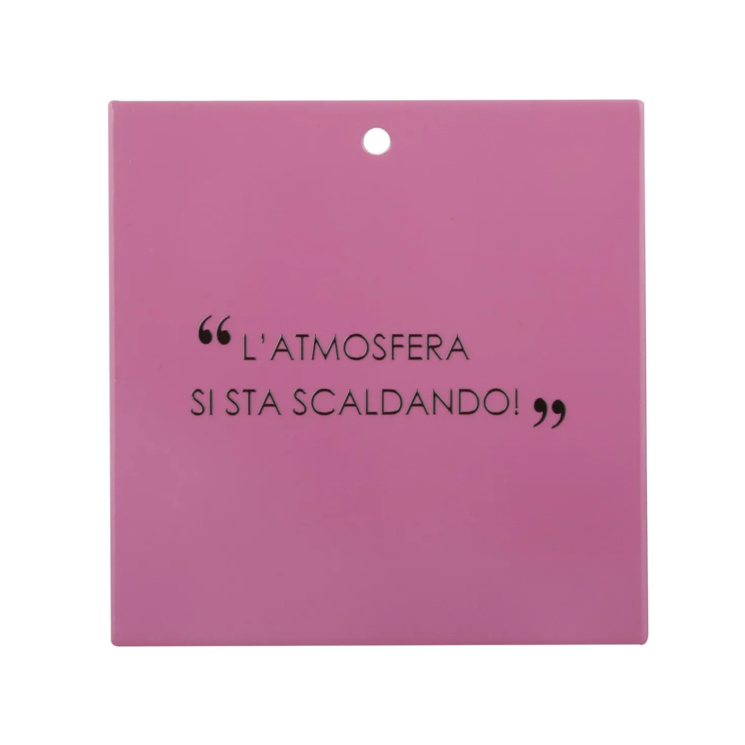 Sottopentola in ceramica malva 20x20 cm con scritta
