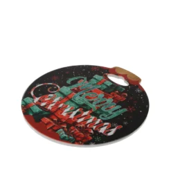 Sottopentola regali pallina Natale in ceramica 20x21 cm