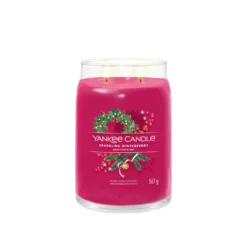 Sparkling Winterberry candela in giara grande Yankee Candle